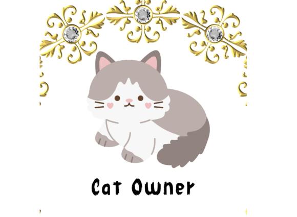 Cute Cat Owner SVG
