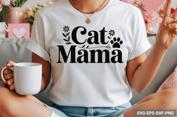 Free Cat Mama SVG Design, Cat Mama SVG