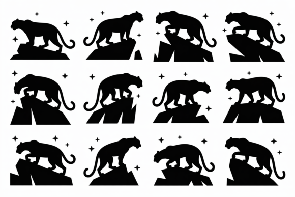 Panther Silhouette SVG - Mountain Cat